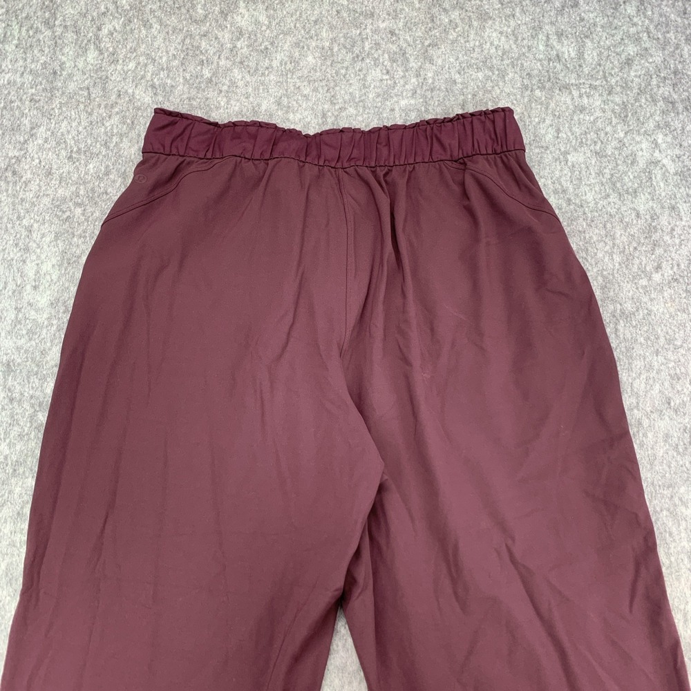 Lululemon Keep Moving Pant Women's High Rise Burgundy Cassis - Size 12 - Picture 6 of 13